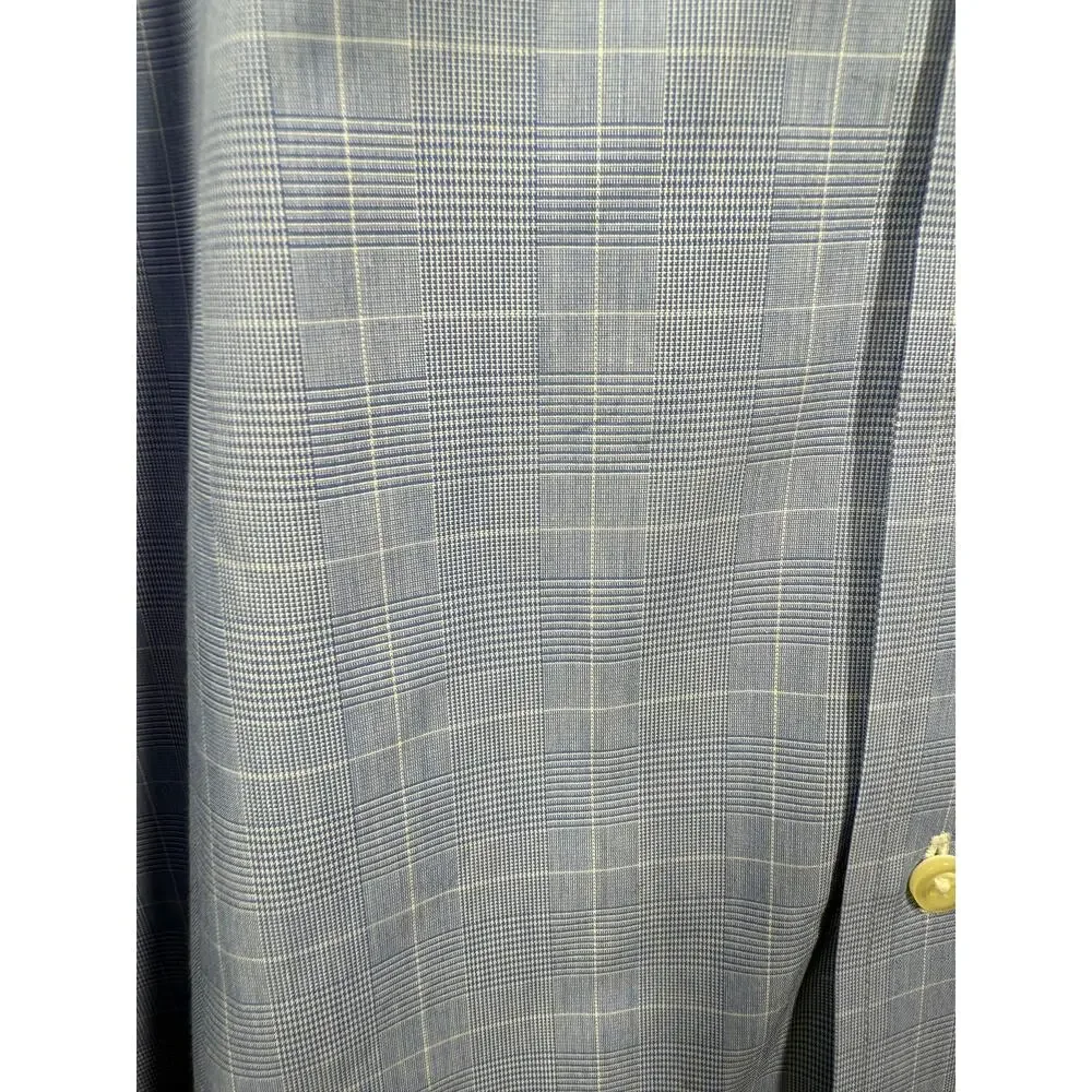 Men's Brooks Brothers Blue Plaid Button Down Shirt Size XL‎